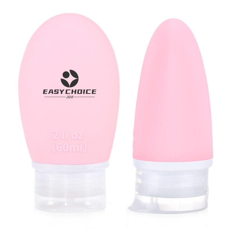 2 OZ Travel Silicone Lotion Refillable Bottle