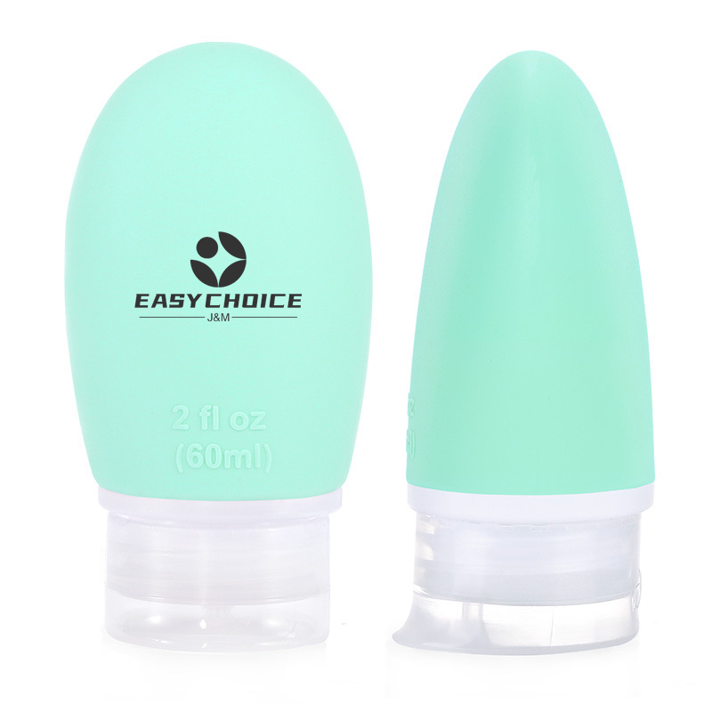 2 OZ Travel Silicone Lotion Refillable Bottle