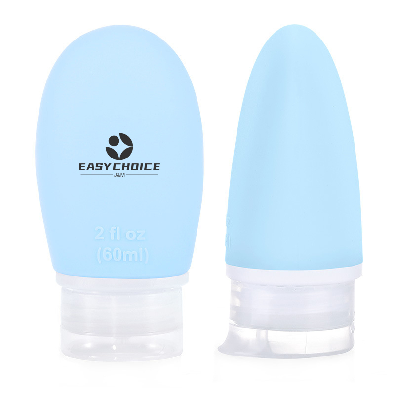 2 OZ Travel Silicone Lotion Refillable Bottle