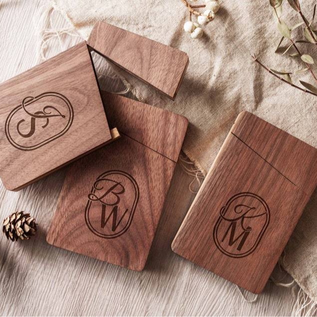Wood Name Card Holder
