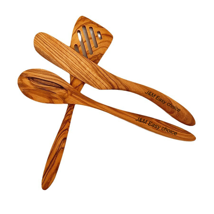 Wood 3 Piece Cutlery Set