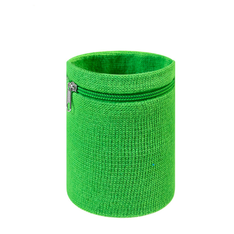 Sports Wristband with Zippered Pocket