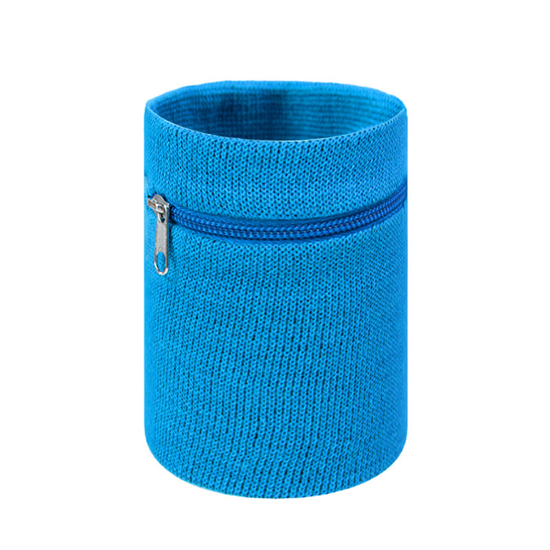 Sports Wristband with Zippered Pocket