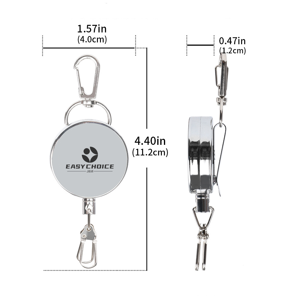 Metal Badge Reel with Back Clip