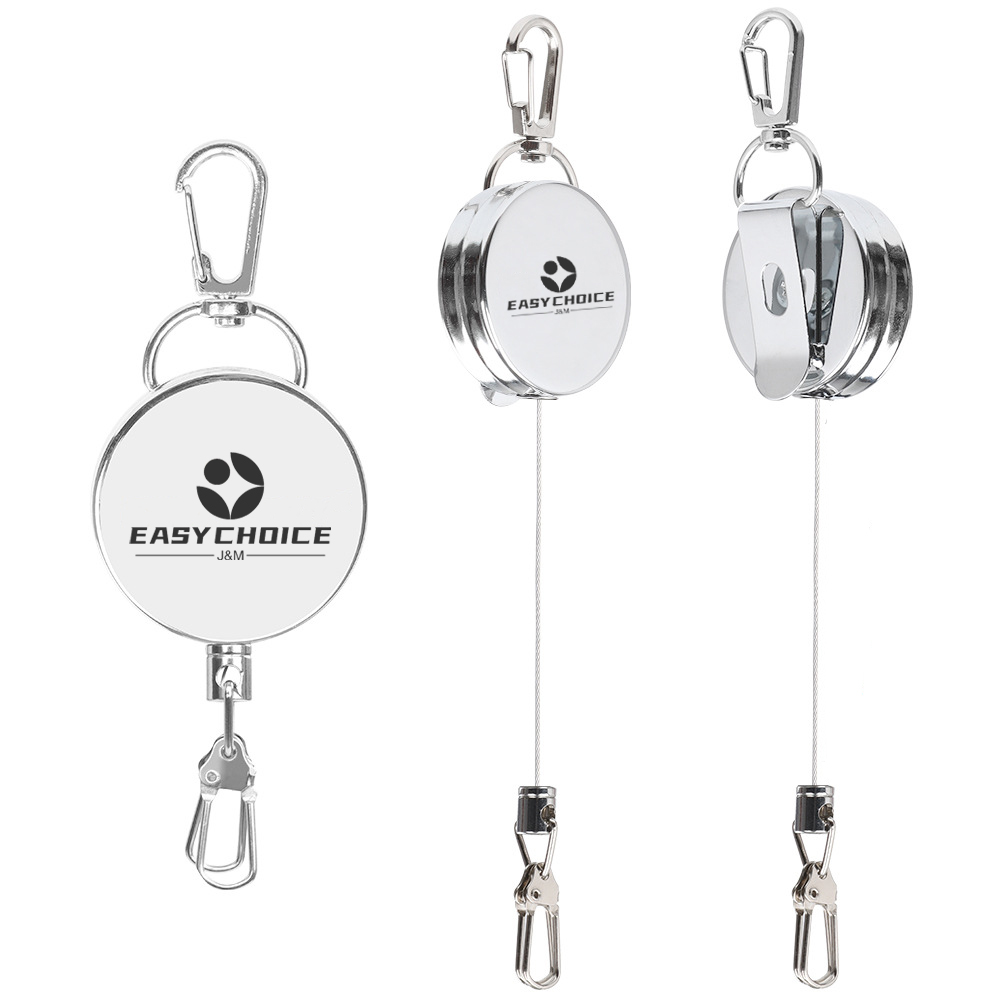Metal Badge Reel with Back Clip
