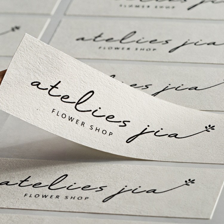 Custom Wood Grain Paper Sticker