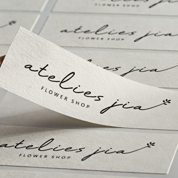 Custom Wood Grain Paper Sticker