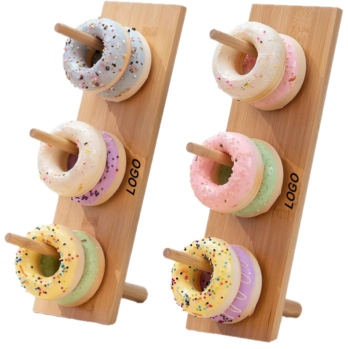 Bamboo Donut Display Stand