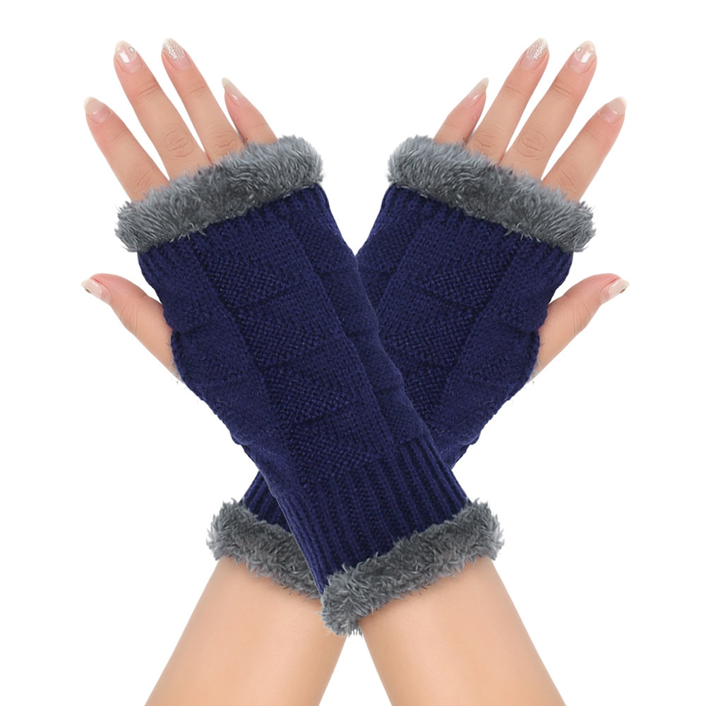 Warm Lady Fingerless Gloves w/Fleece
