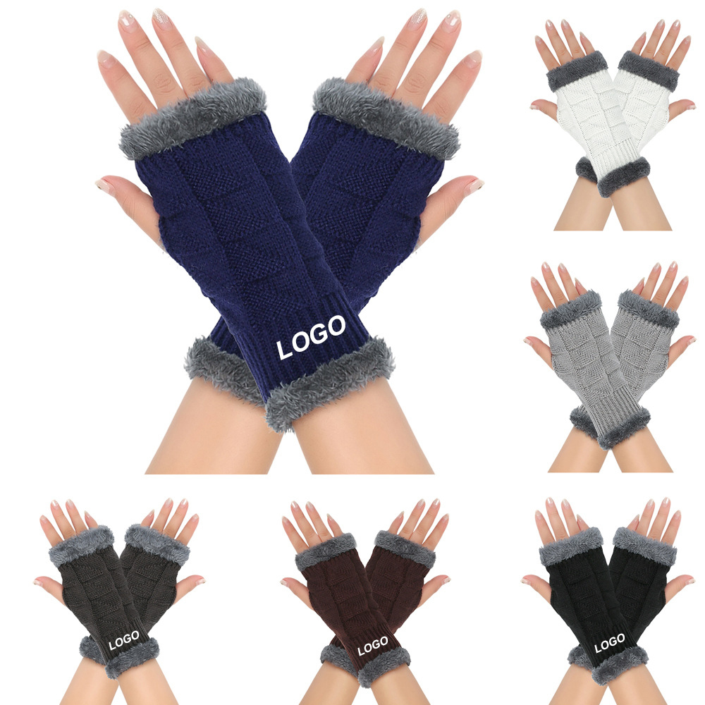 Warm Lady Fingerless Gloves w/Fleece