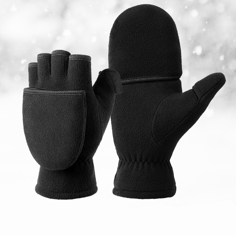 Fingerless Flip Mittens