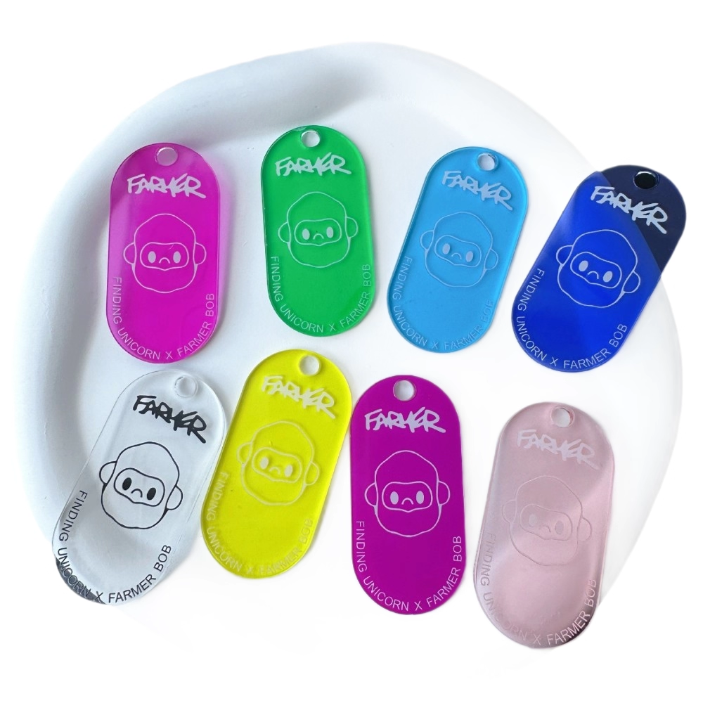 Transparent Acrylic Key Tag
