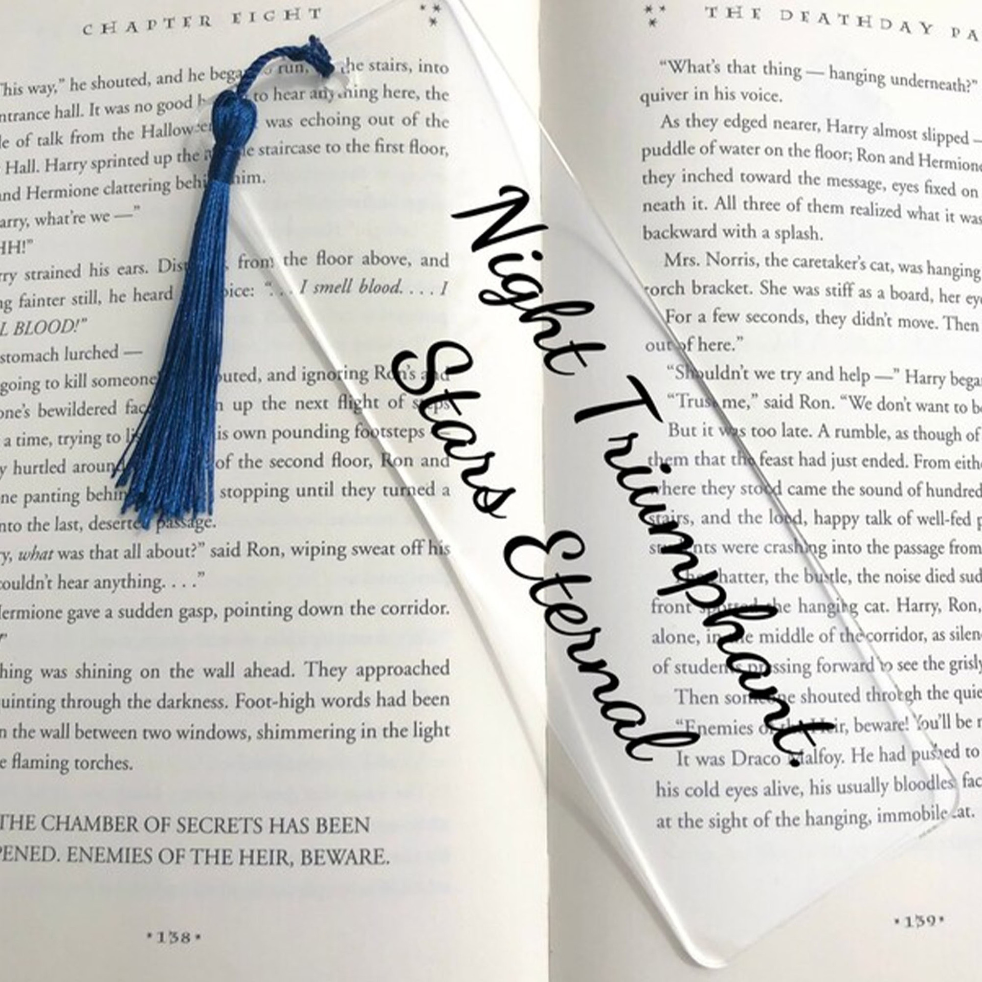 Transparent Bookmark With Tassel