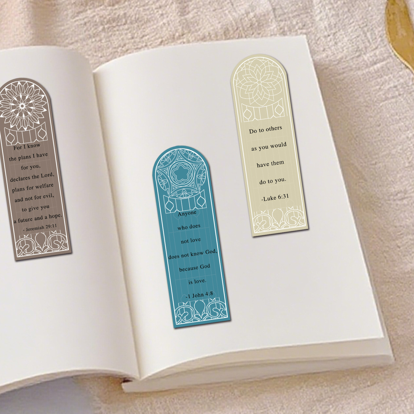 Bible Quote Paper Bookmark Set