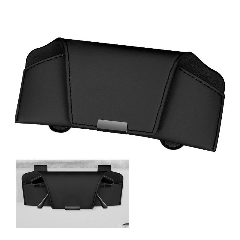 Magenetic PU Car Glasses Holder