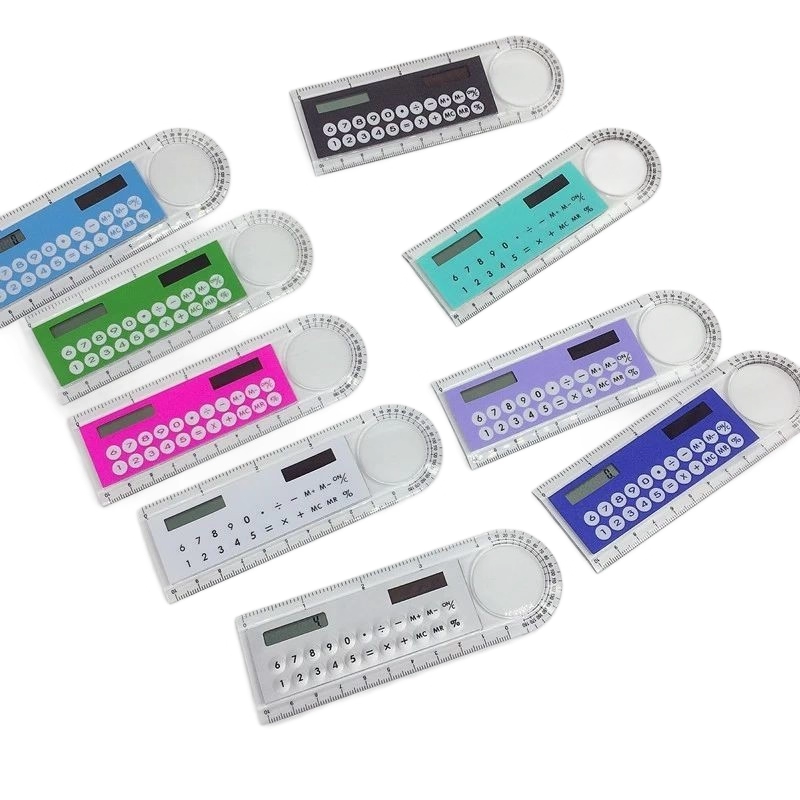 Multifunctional 4" Ruler Calculator w/Magnifier