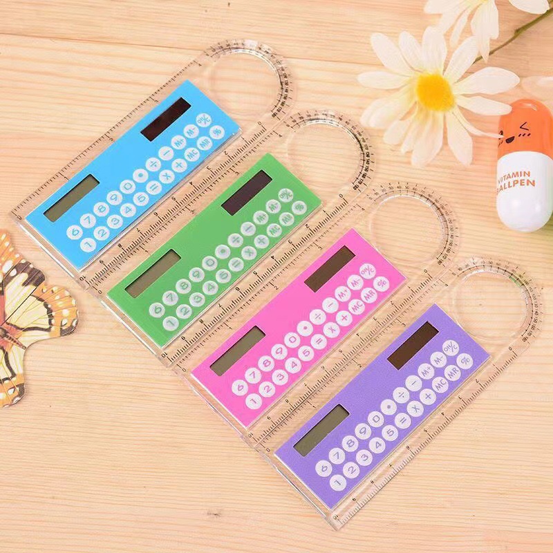 Multifunctional 4" Ruler Calculator w/Magnifier