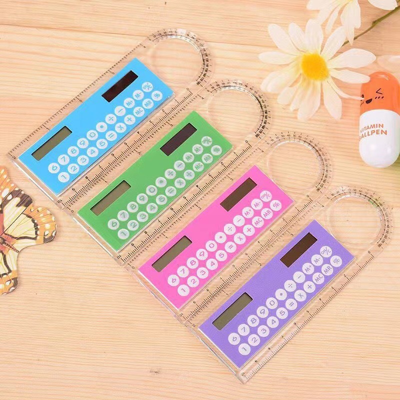 Multifunctional 4" Ruler Calculator w/Magnifier