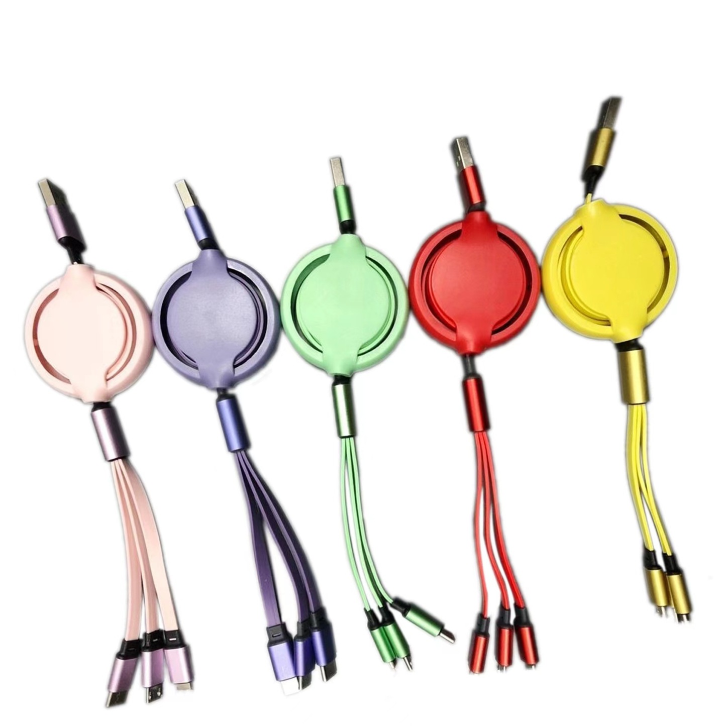 Retractable 3-in-1 Charging Cable