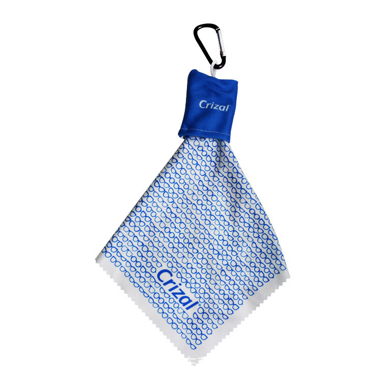 Microfiber Lens Cloth With Carabiner