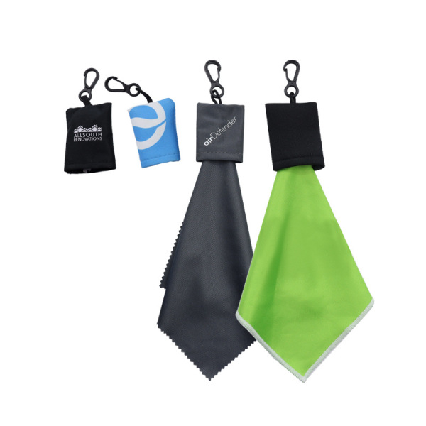 Microfiber Lens Cloth With Carabiner
