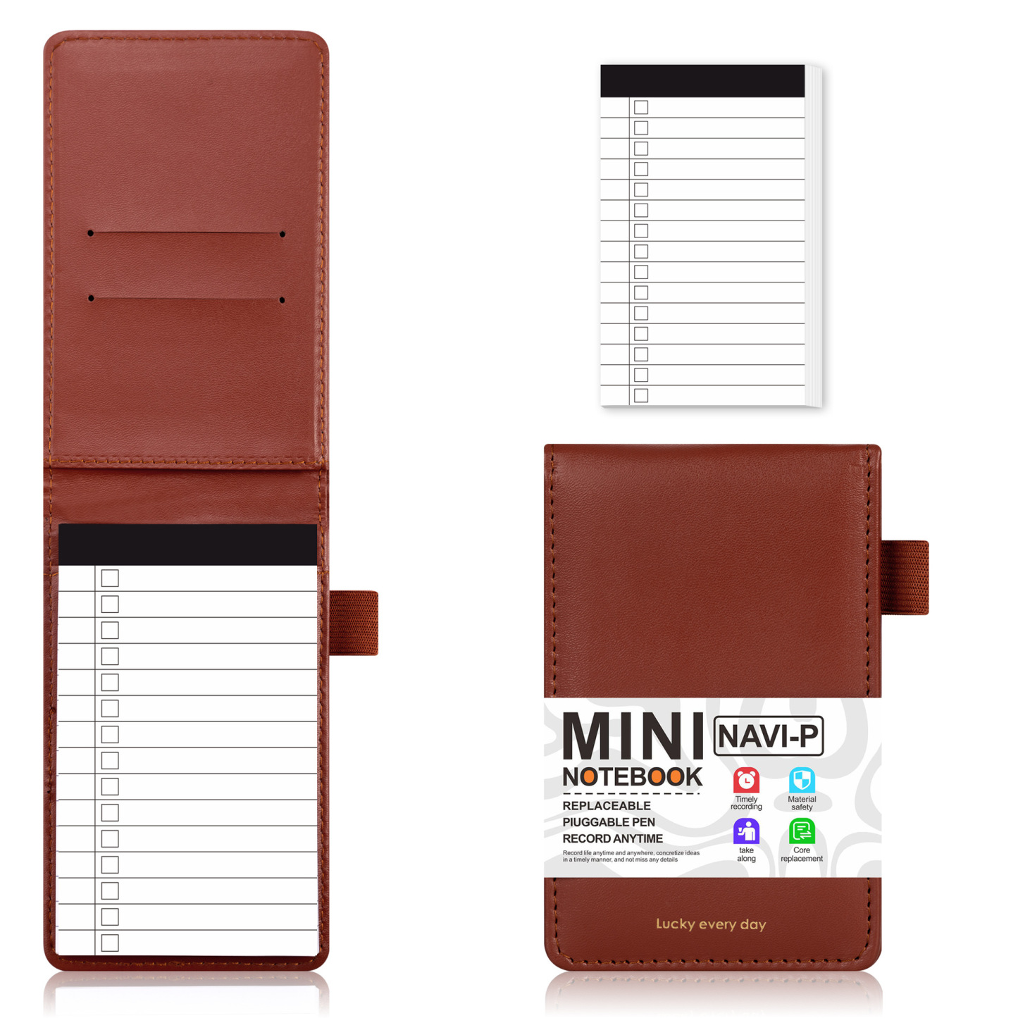 Mini Leather A7 Notebook