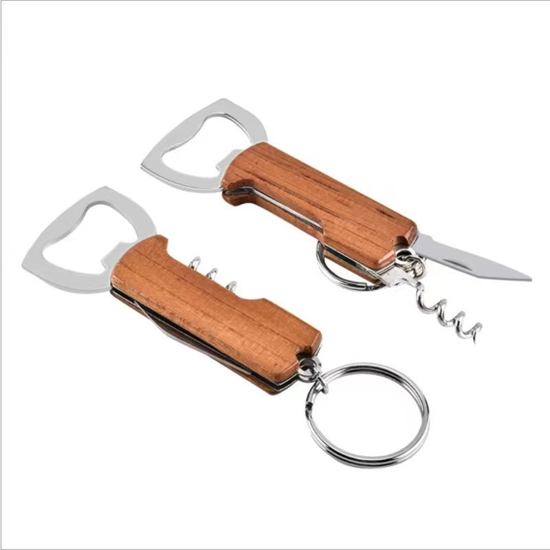 Wooden Handle Stainless Steel Bottle Opener
