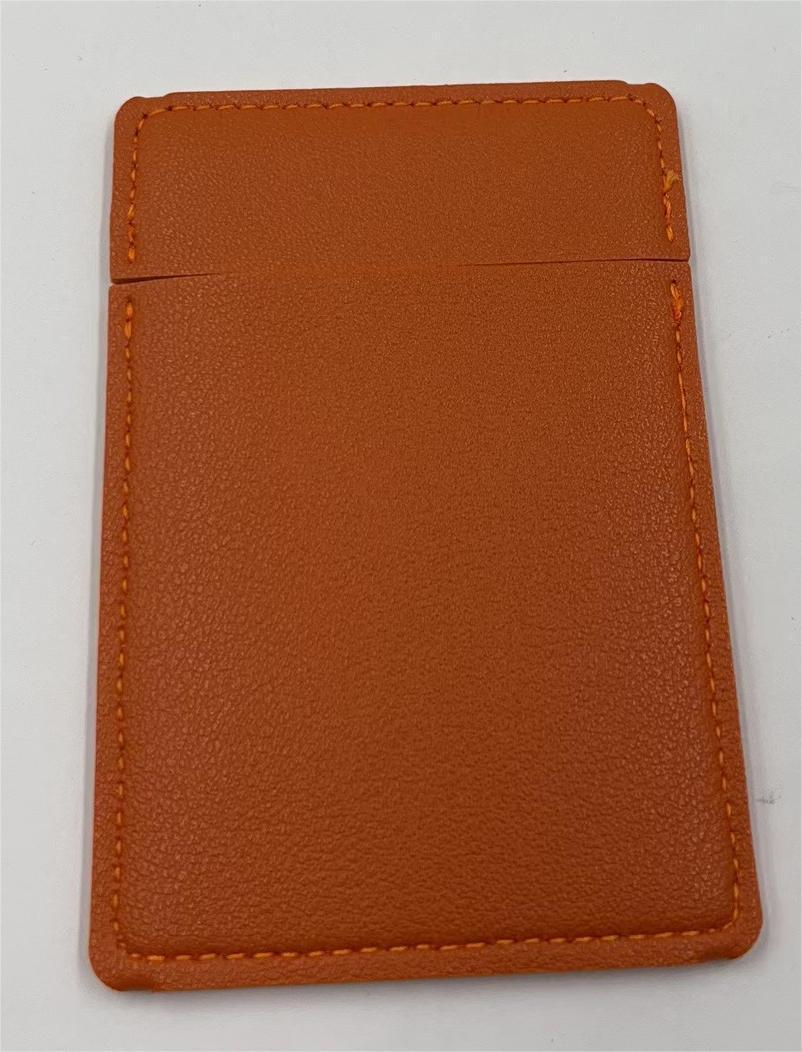 Stainless Steel Mirror w/Leather Cover