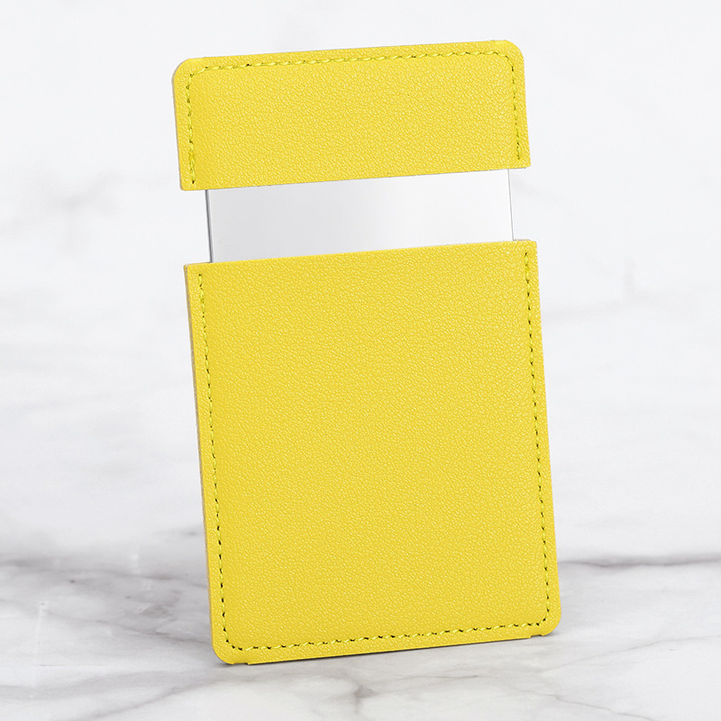 Stainless Steel Mirror w/Leather Cover