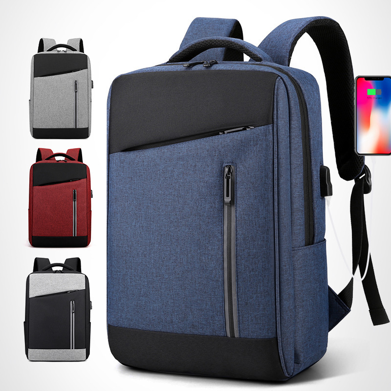 Large Capacity Backpack w/USB Charging Port