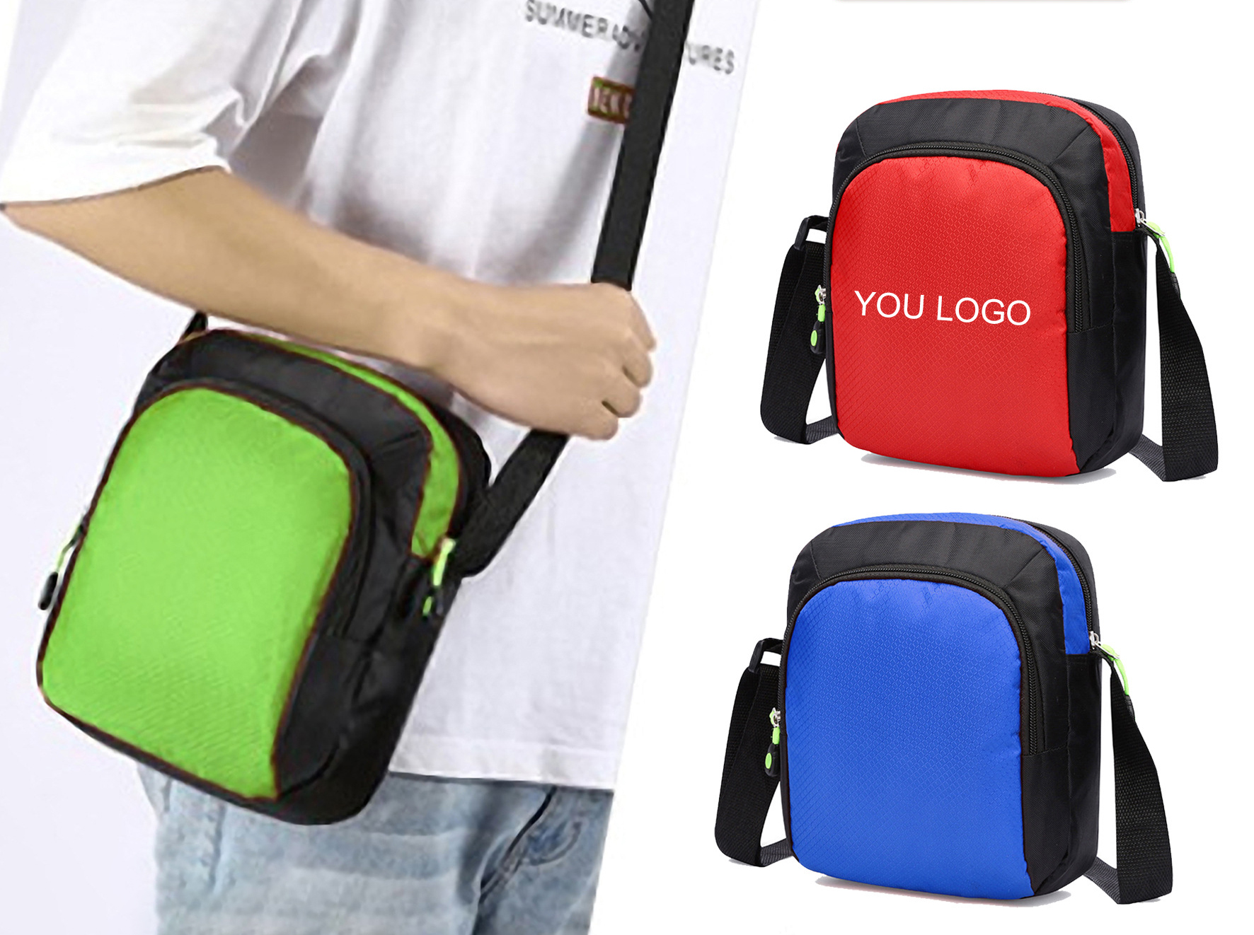 Oxford Cloth Single-Shoulder Crossbody Bag
