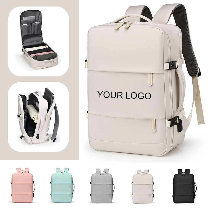 Large Capacity Travel Backpack w/USB Charging Port