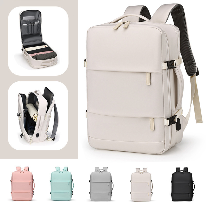 Large Capacity Travel Backpack w/USB Charging Port