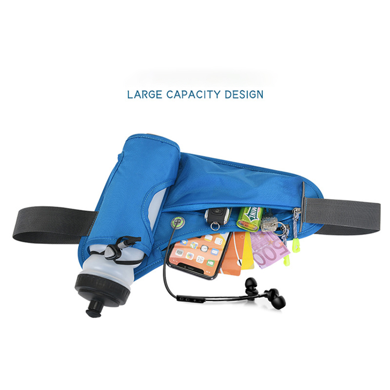 Outdoor Sports Waist Bag w/headphone hole & night reflective strip