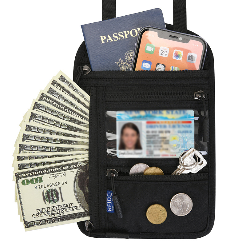 RFID Blocking Passport Bag