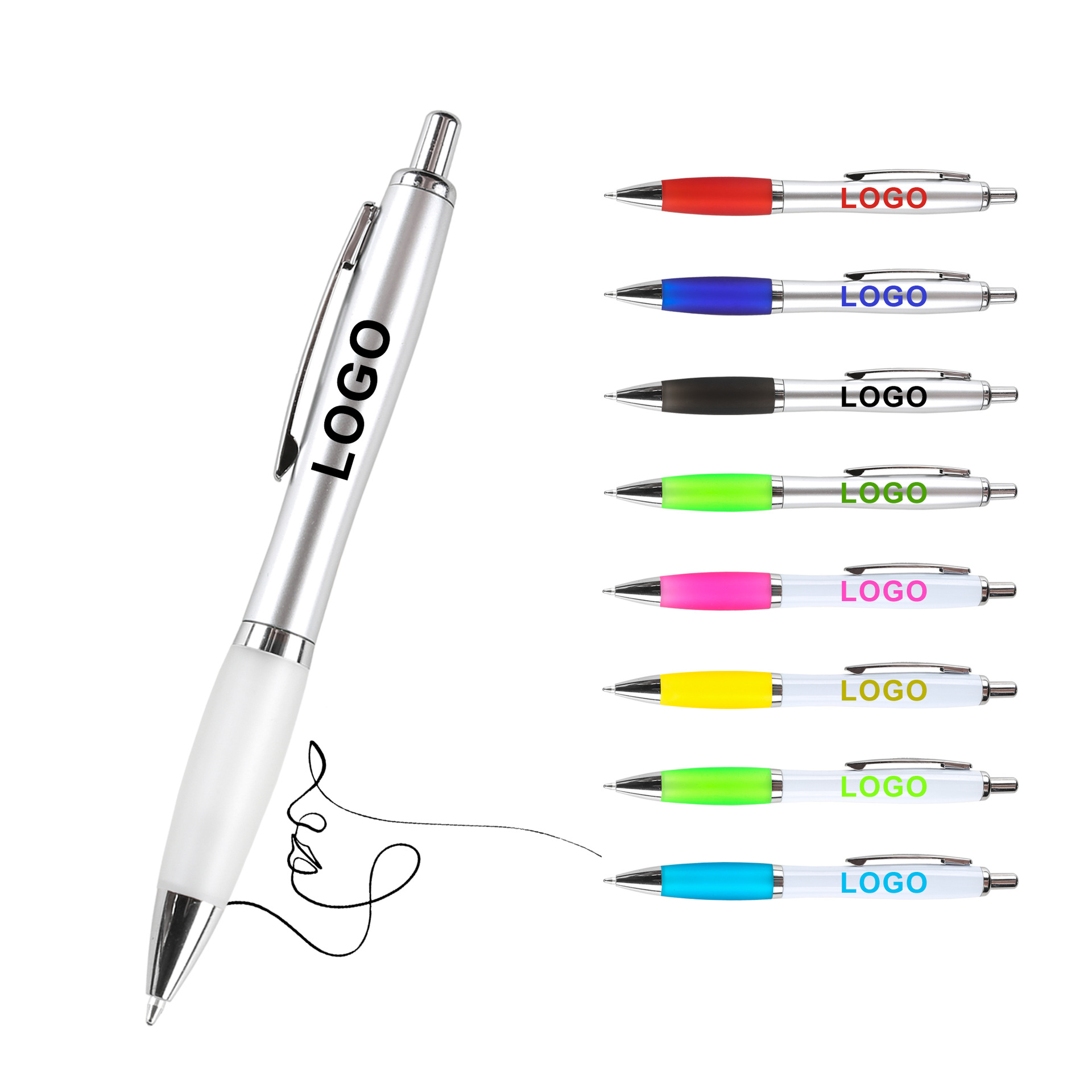 Plastic Click Ballpoint Pen