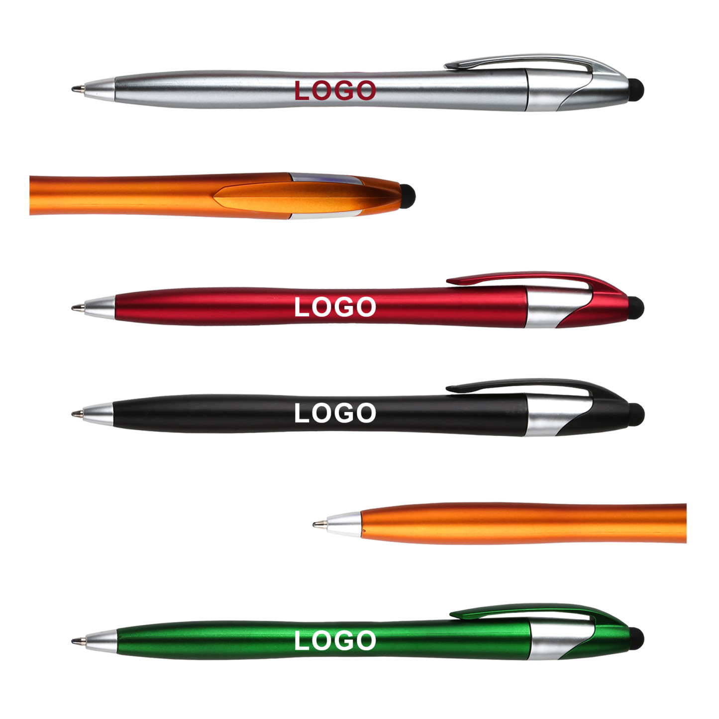 Plastic Twist Stylus Ballpoint Pen