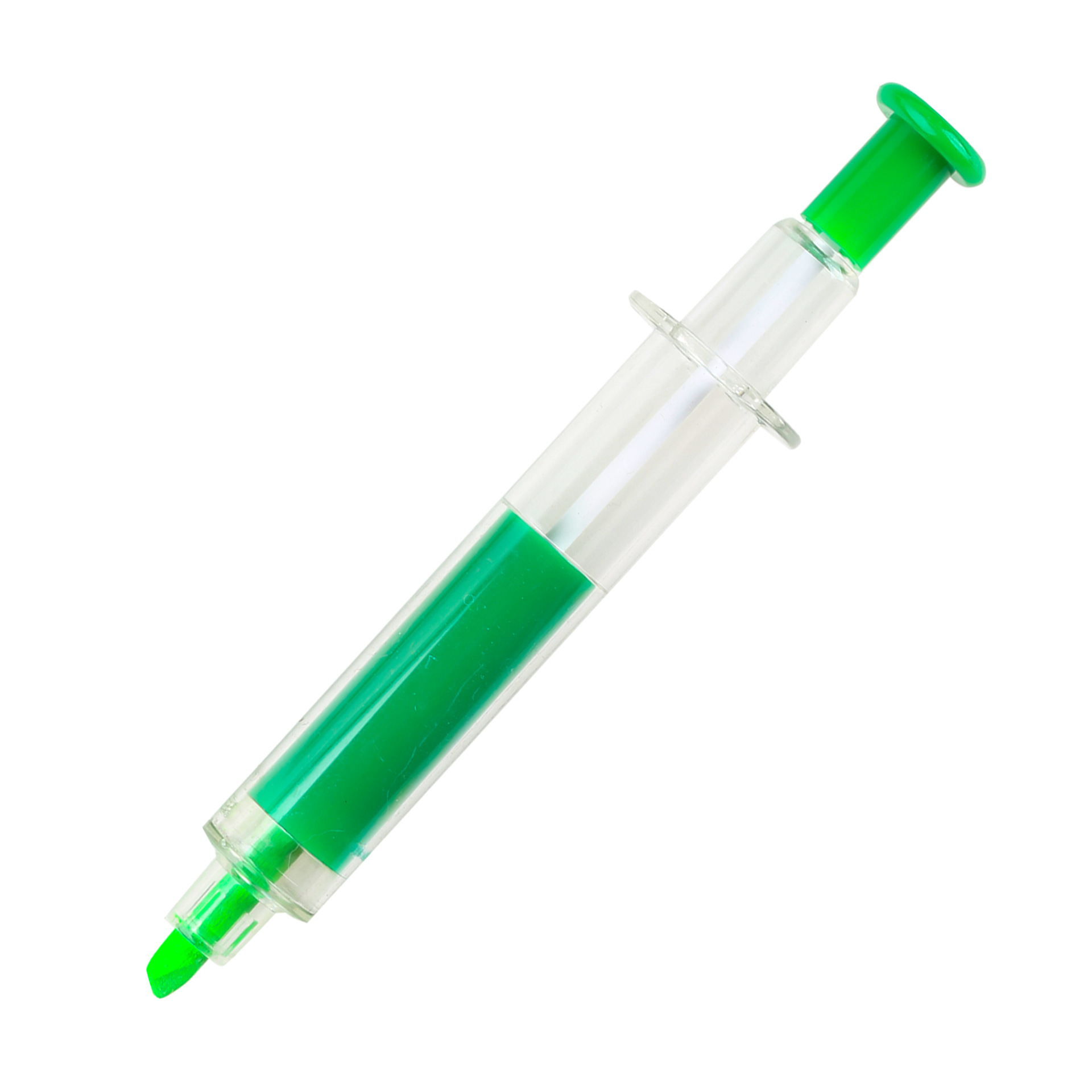 Dual Heads Syringe Shaped Highlighter & Ballpoint Pen