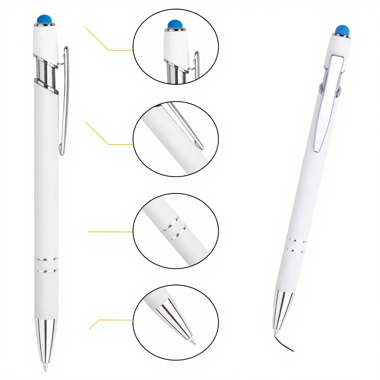 Metal Click Stylus Ballpoint Pen