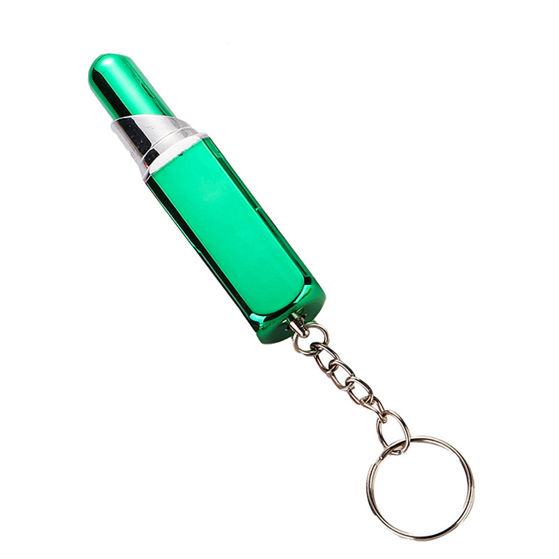 Lipstick Shaped Ballpoint Pen w/Keychain