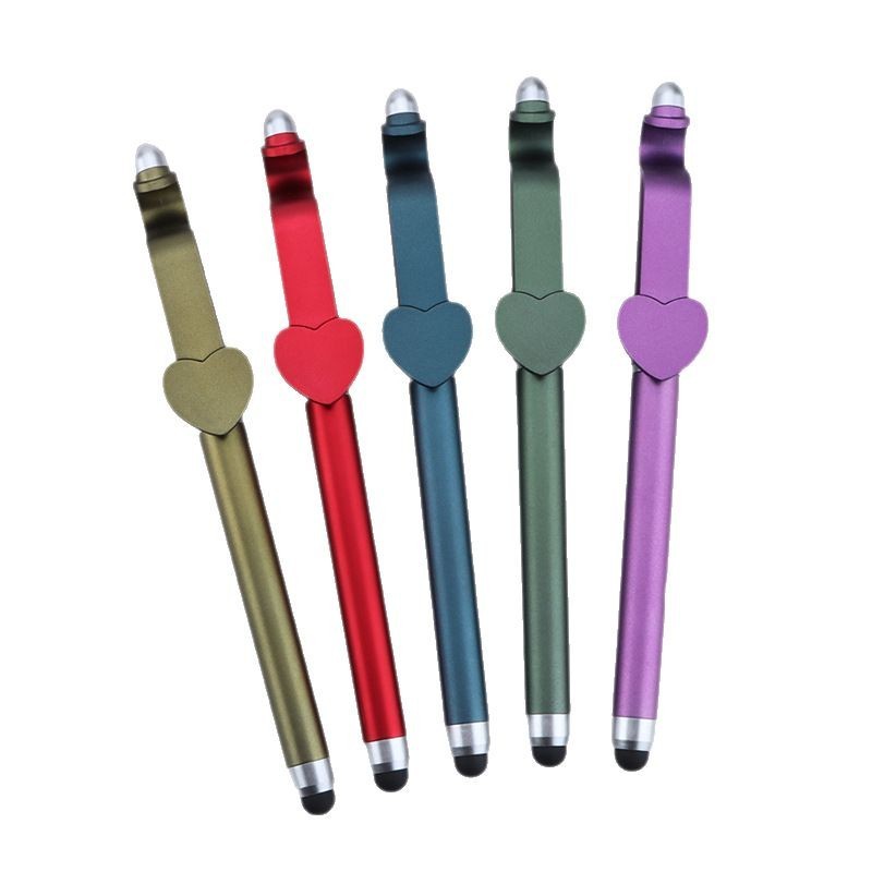 Love shaped Clip Phone Stand Stylus Gel Pen