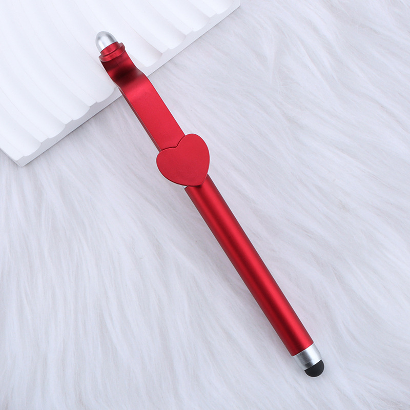 Love shaped Clip Phone Stand Stylus Gel Pen
