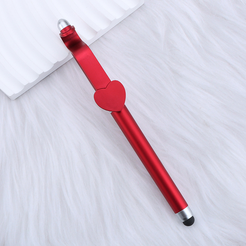 Love shaped Clip Phone Stand Stylus Gel Pen