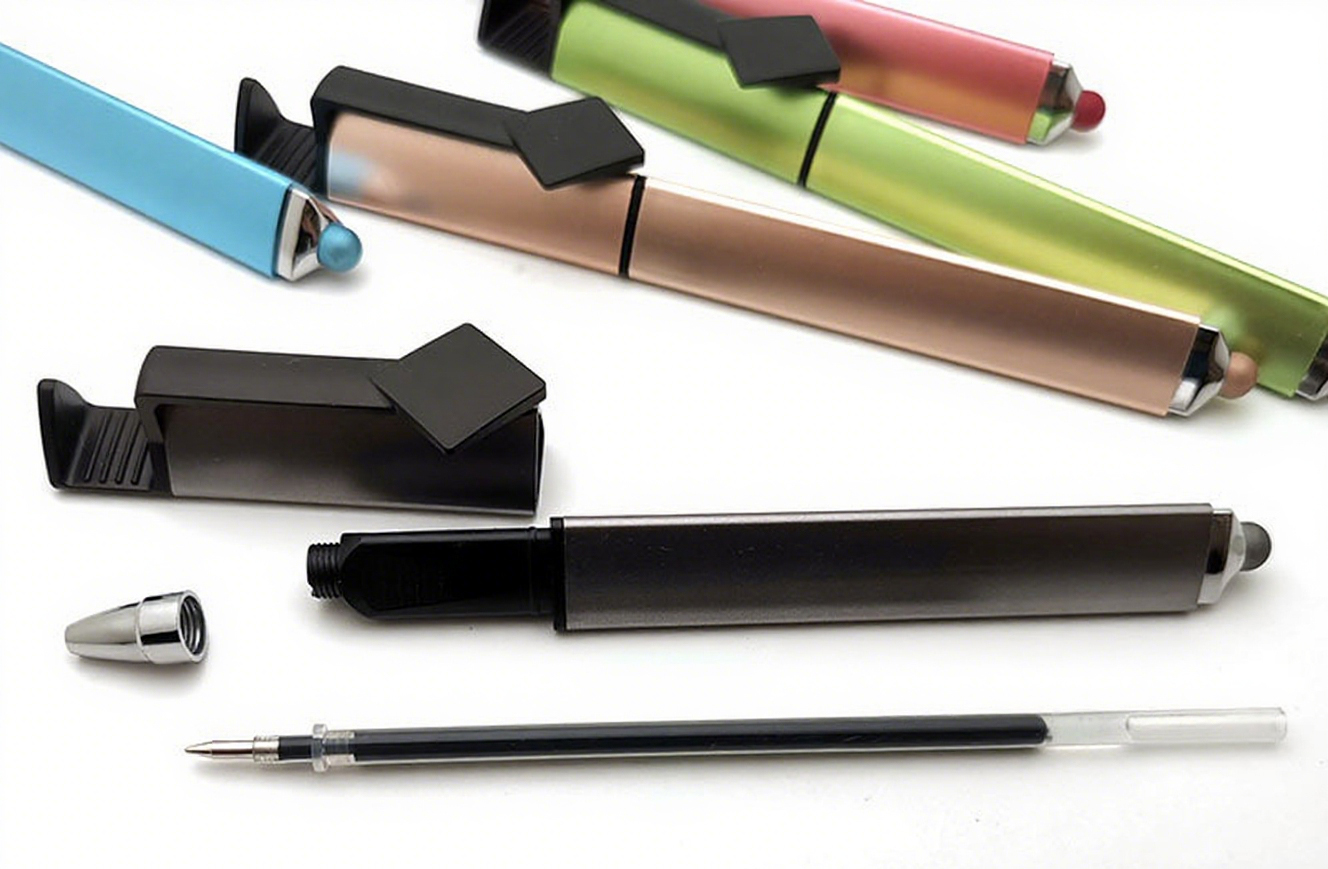 Triangular Barrel Phone Stand Stylus Pen
