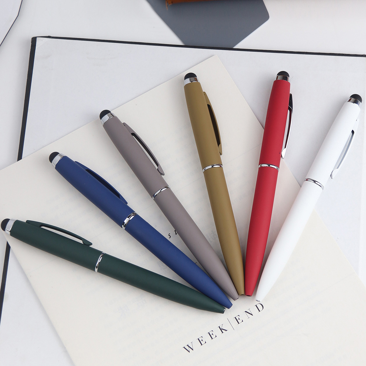 Metal Twist Stylus Ballpoint Pen