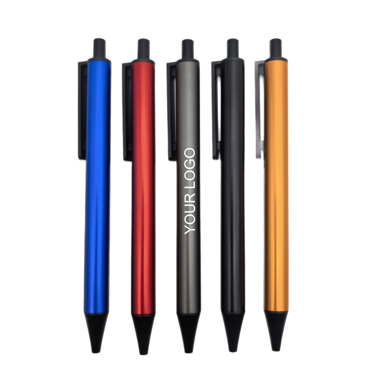 Click Aluminum Barrel Ballpoint Pen