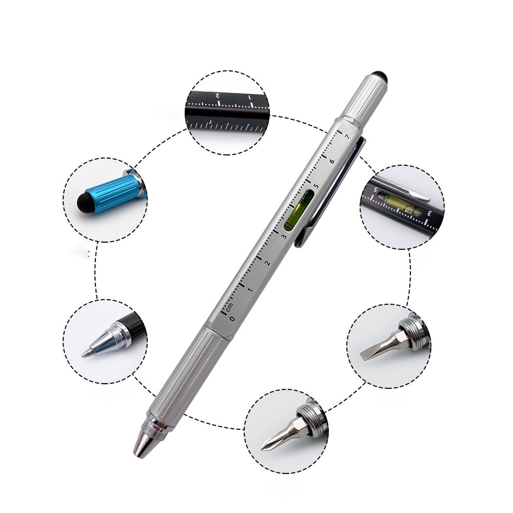 6" 1 Multifunctional Stylus Ballpoint Pen