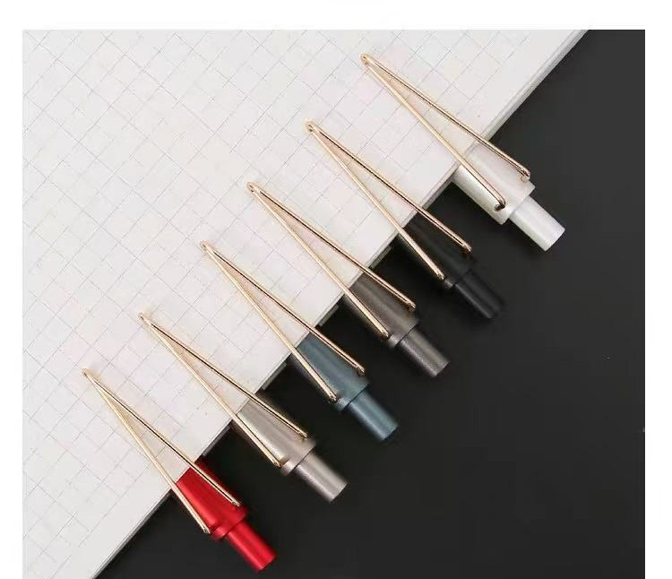 V Shaped Clip Plastic Gel Pen