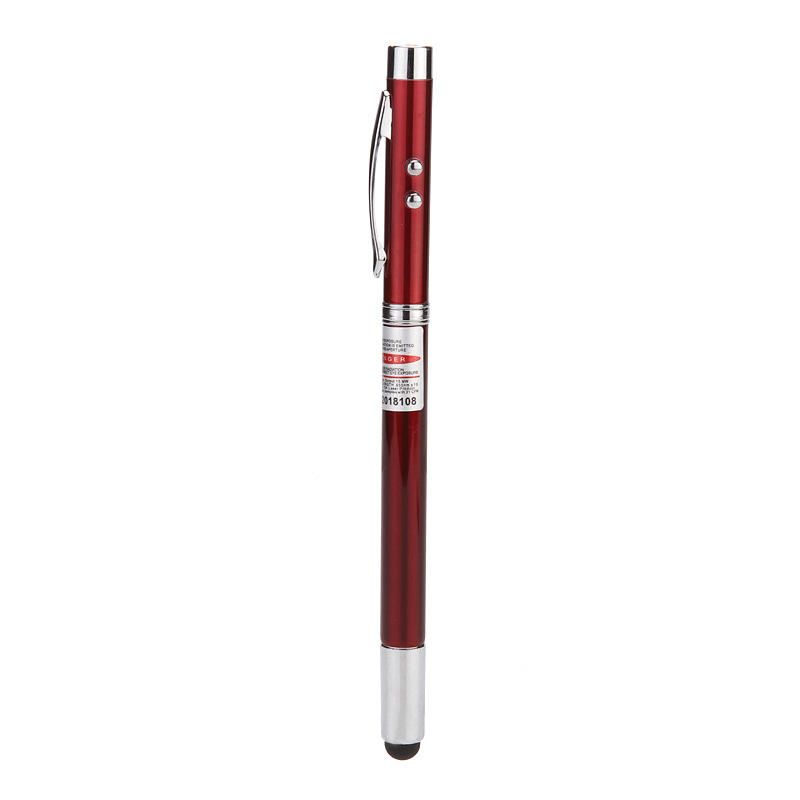 Metal Stylus Ballpoint Pen w/Laser&LED Light