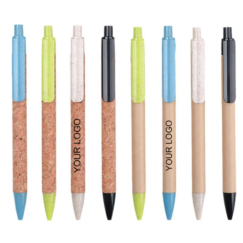 Click Cork/Paper Barrel Gel Pen